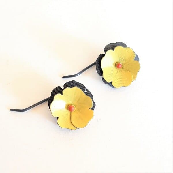 Tea Tree Earrings - Pink - Image 2